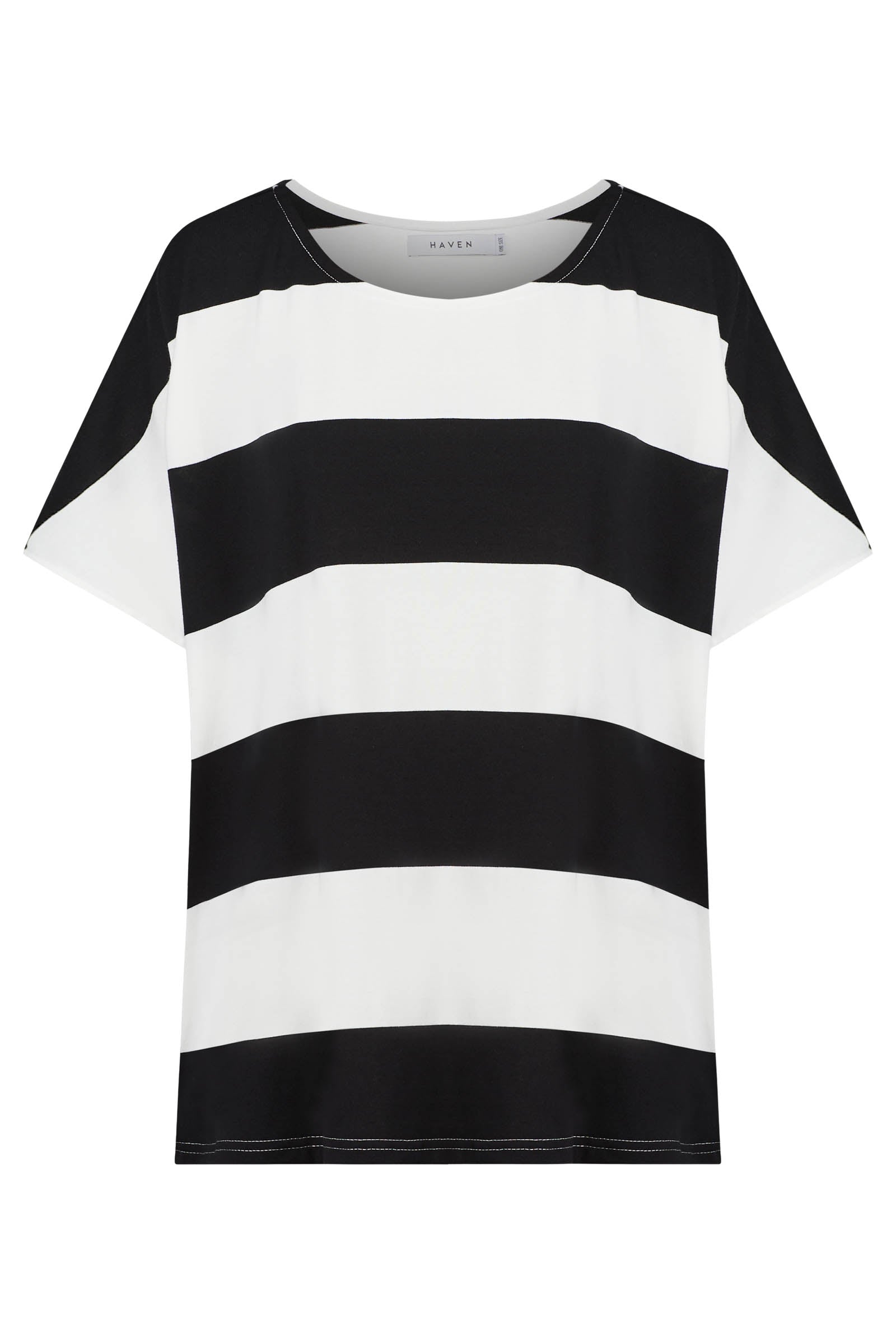 Jardin Stripe Tshirt - Black