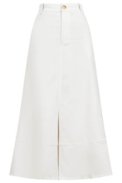 Panama Maxi Skirt - White