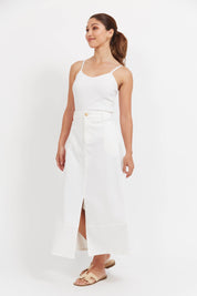 Panama Maxi Skirt - White