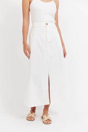 Panama Maxi Skirt - White