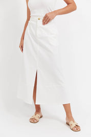Panama Maxi Skirt - White