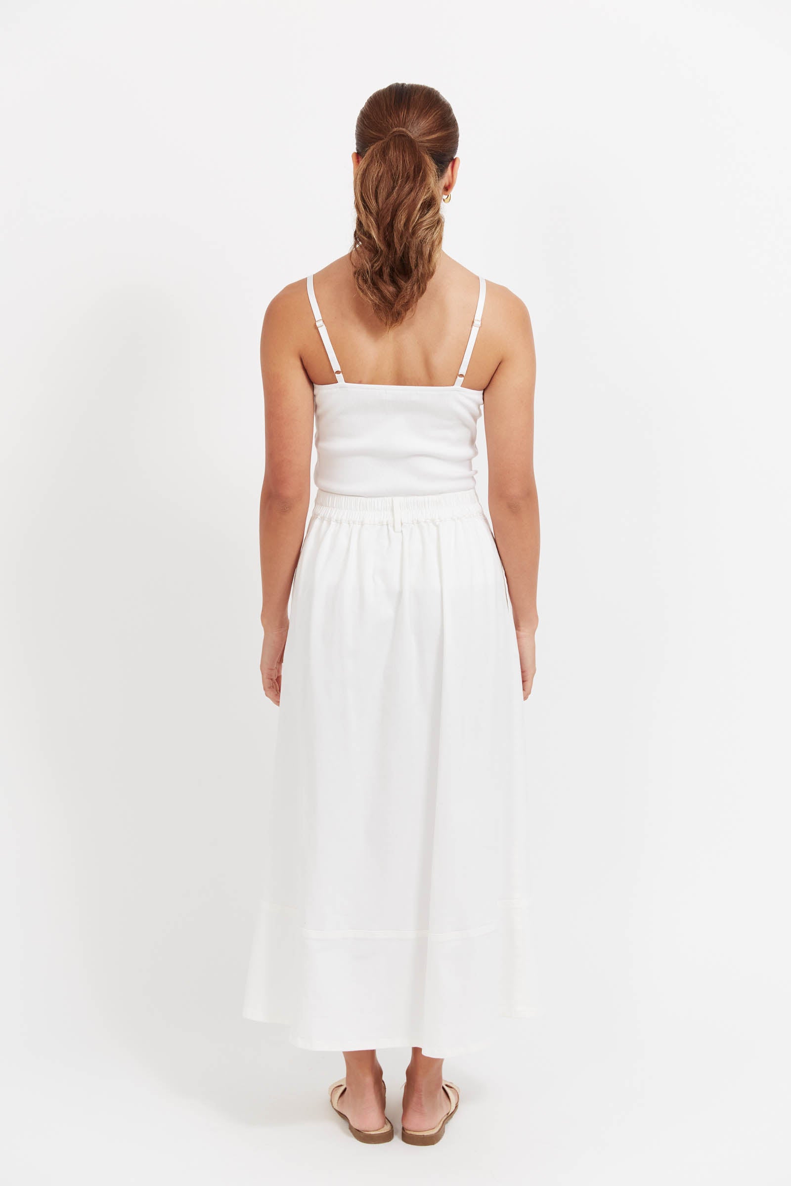 Panama Maxi Skirt - White