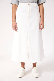 Panama Maxi Skirt - White
