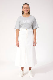 Panama Maxi Skirt - White