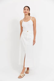 Panama Maxi Skirt - White