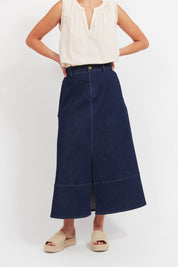 Panama Maxi Skirt - Indigo