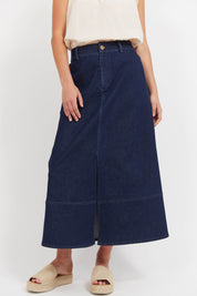Panama Maxi Skirt - Indigo