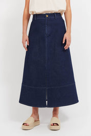 Panama Maxi Skirt - Indigo