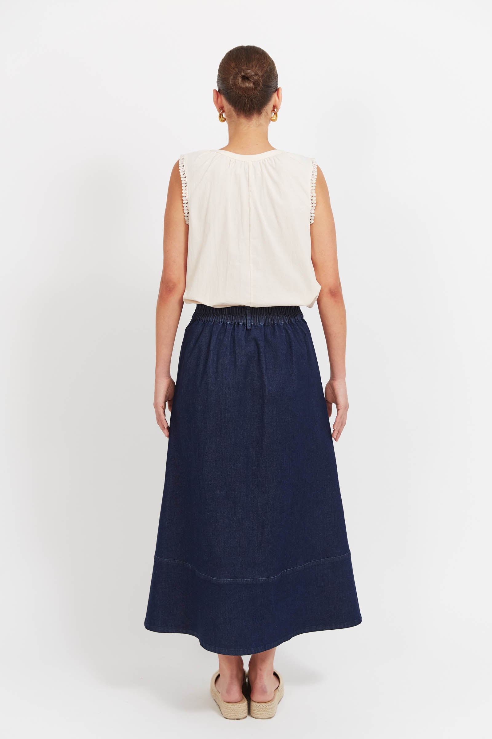 Panama Maxi Skirt - Indigo