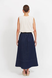 Panama Maxi Skirt - Indigo