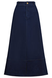 Panama Maxi Skirt - Indigo
