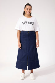 Panama Maxi Skirt - Indigo