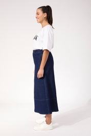 Panama Maxi Skirt - Indigo