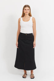 Panama Maxi Skirt - Black