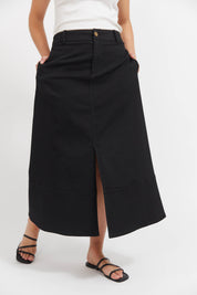 Panama Maxi Skirt - Black