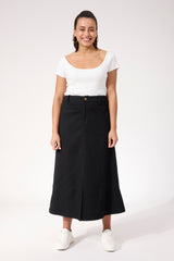 Panama Maxi Skirt - Black