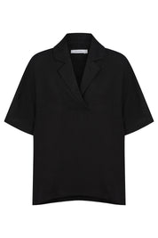 Jardin Collared Top - Black