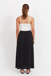 Jardin Maxi Skirt - Black