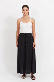 Jardin Maxi Skirt - Black