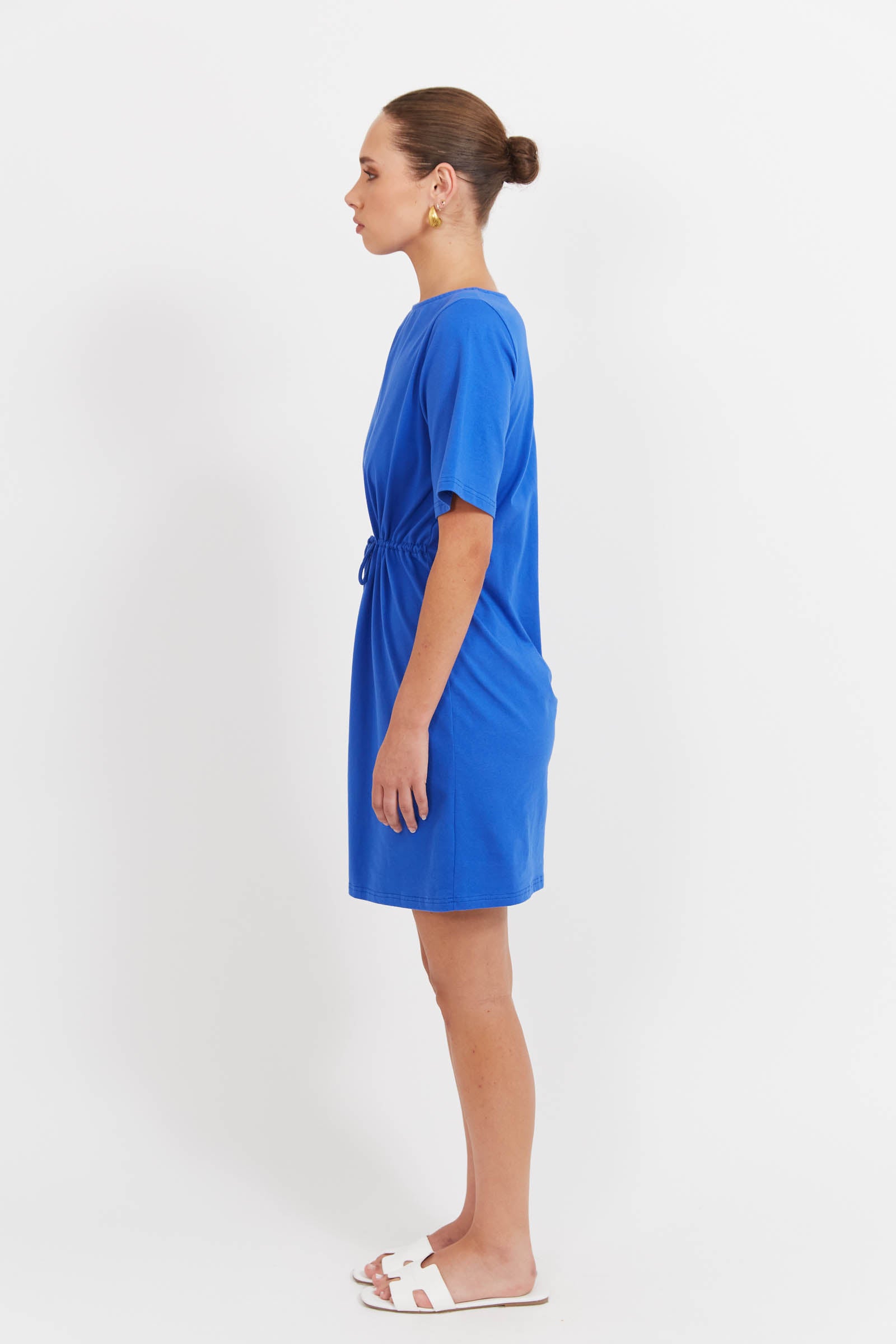 Jardin Tshirt Dress - Azul