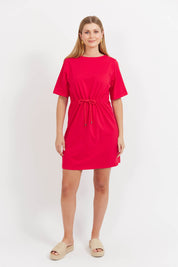 Jardin Tshirt Dress - Garnet