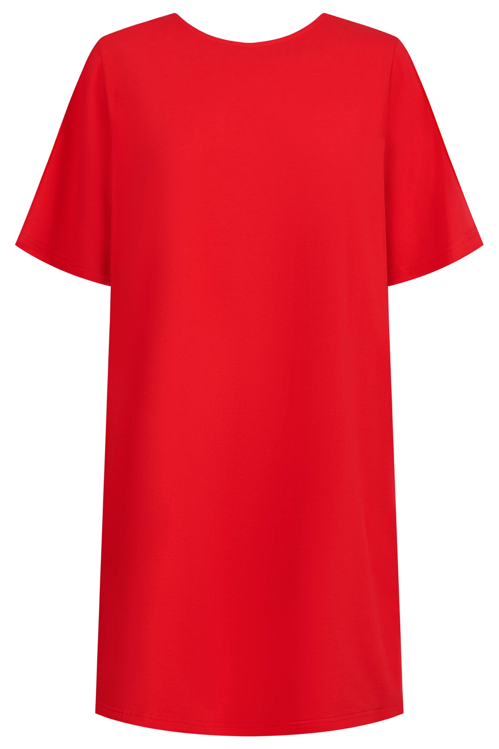 Jardin Tshirt Dress - Garnet