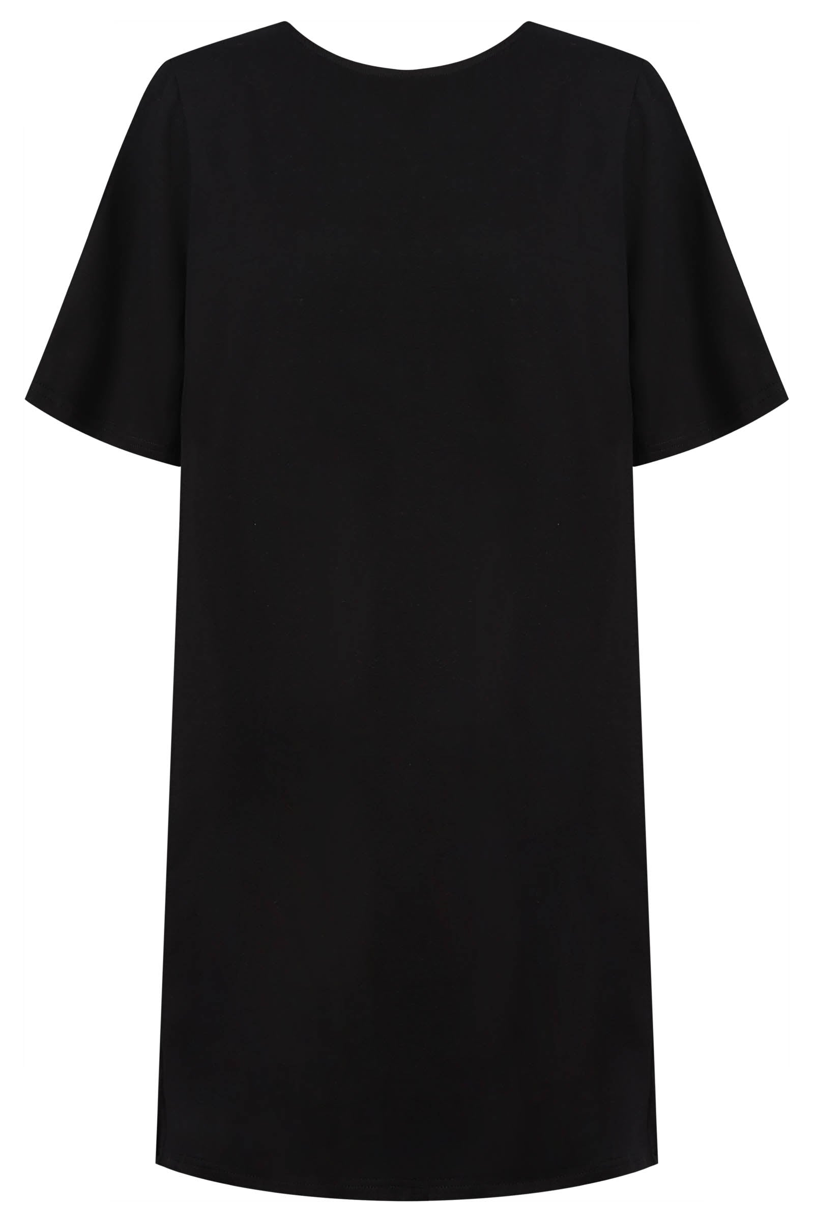 Jardin Tshirt Dress - Black