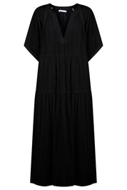 Jardin Tiered Maxi Dress - Black