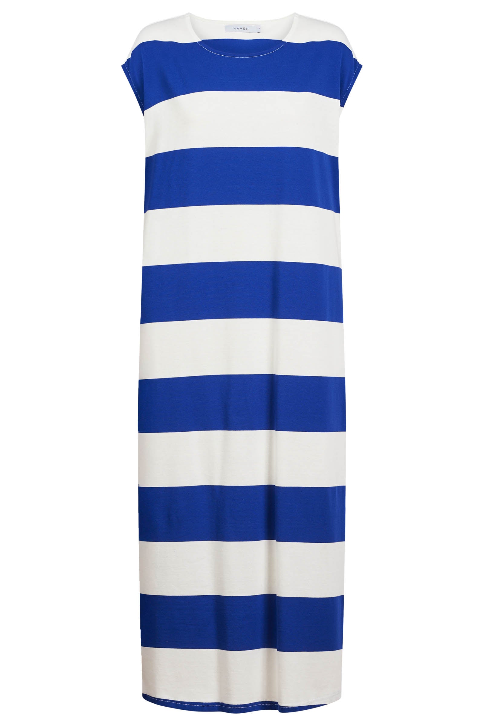 Jardin Stripe Tshirt Dress - Azul