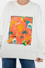 Cabana Sweatshirt - White