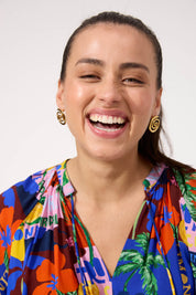 Bahama Circle Earrings - Spiral