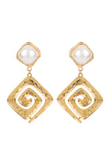 Bahama Pearl Earrings - Cascade