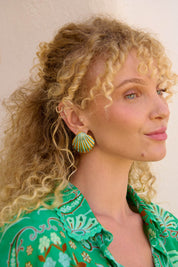 Brasilia Blue Earring - Shell