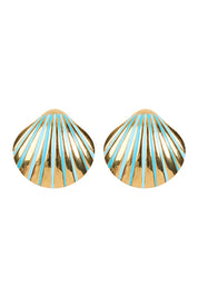 Brasilia Blue Earring - Shell