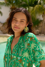 Haiti Drop Earring - Leaf