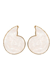 Haiti Stud Earring - White