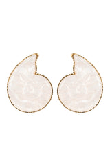 Haiti Stud Earring - White