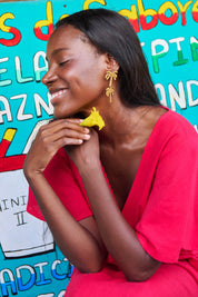 Haiti Stud Earring - Palm