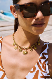 Paraty Charm Necklace - Sun