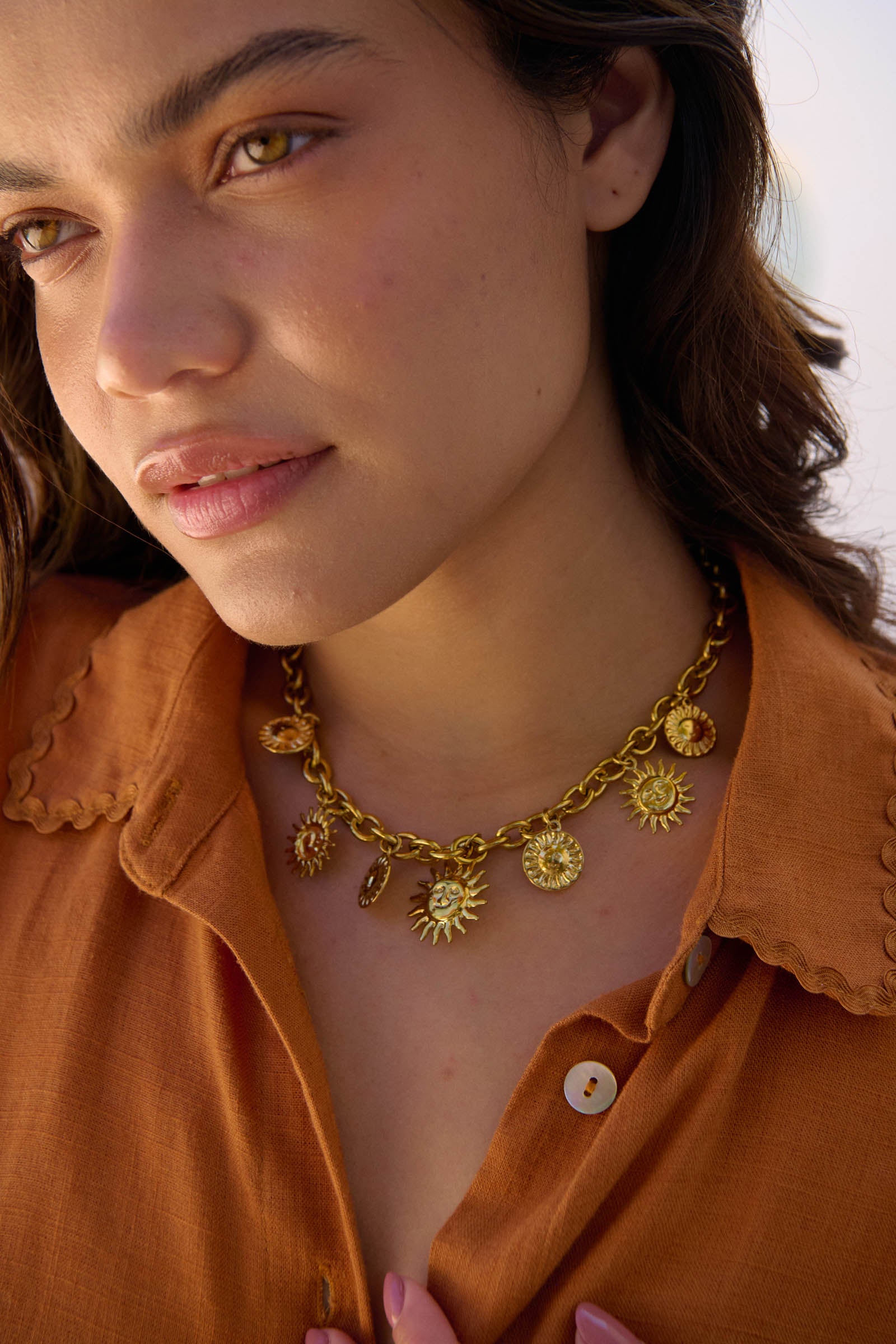Paraty Charm Necklace - Sun