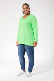 Lyon Relaxed Jumper - Lime