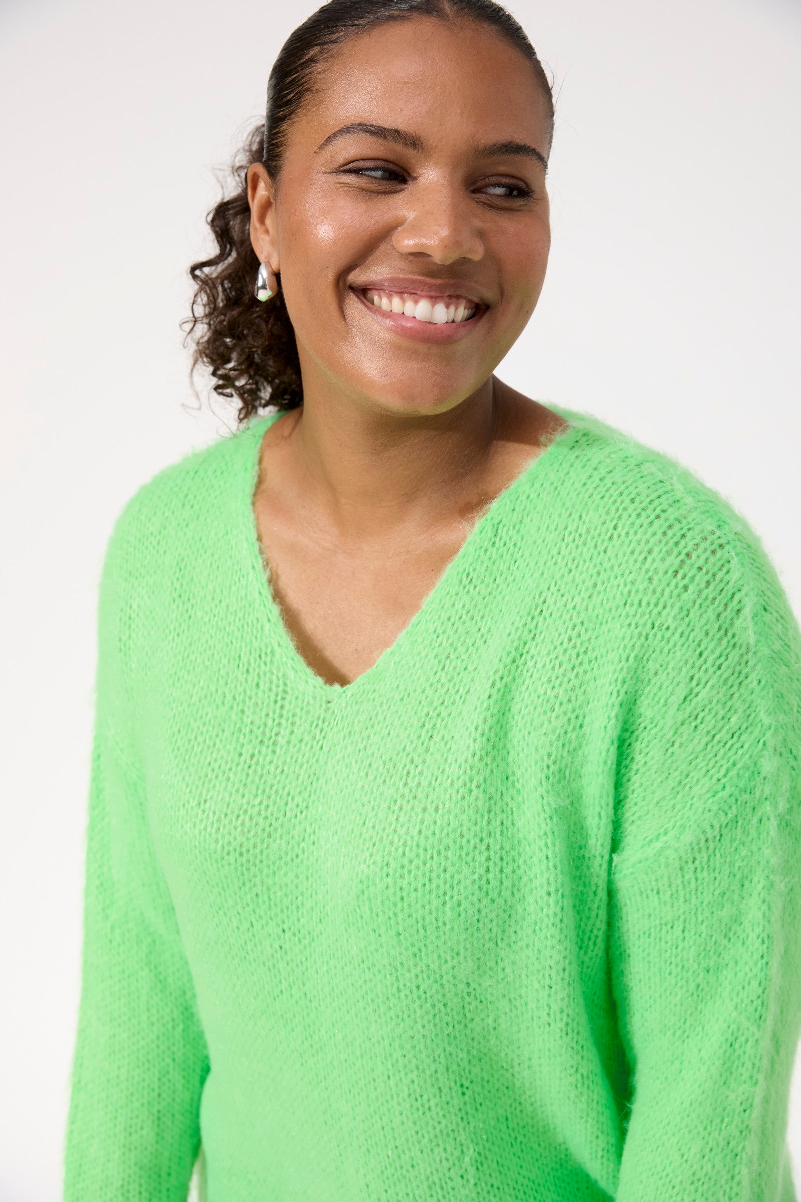 Lyon Relaxed Jumper - Lime