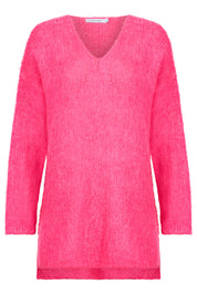 Lyon Relaxed Jumper - Hot Pink