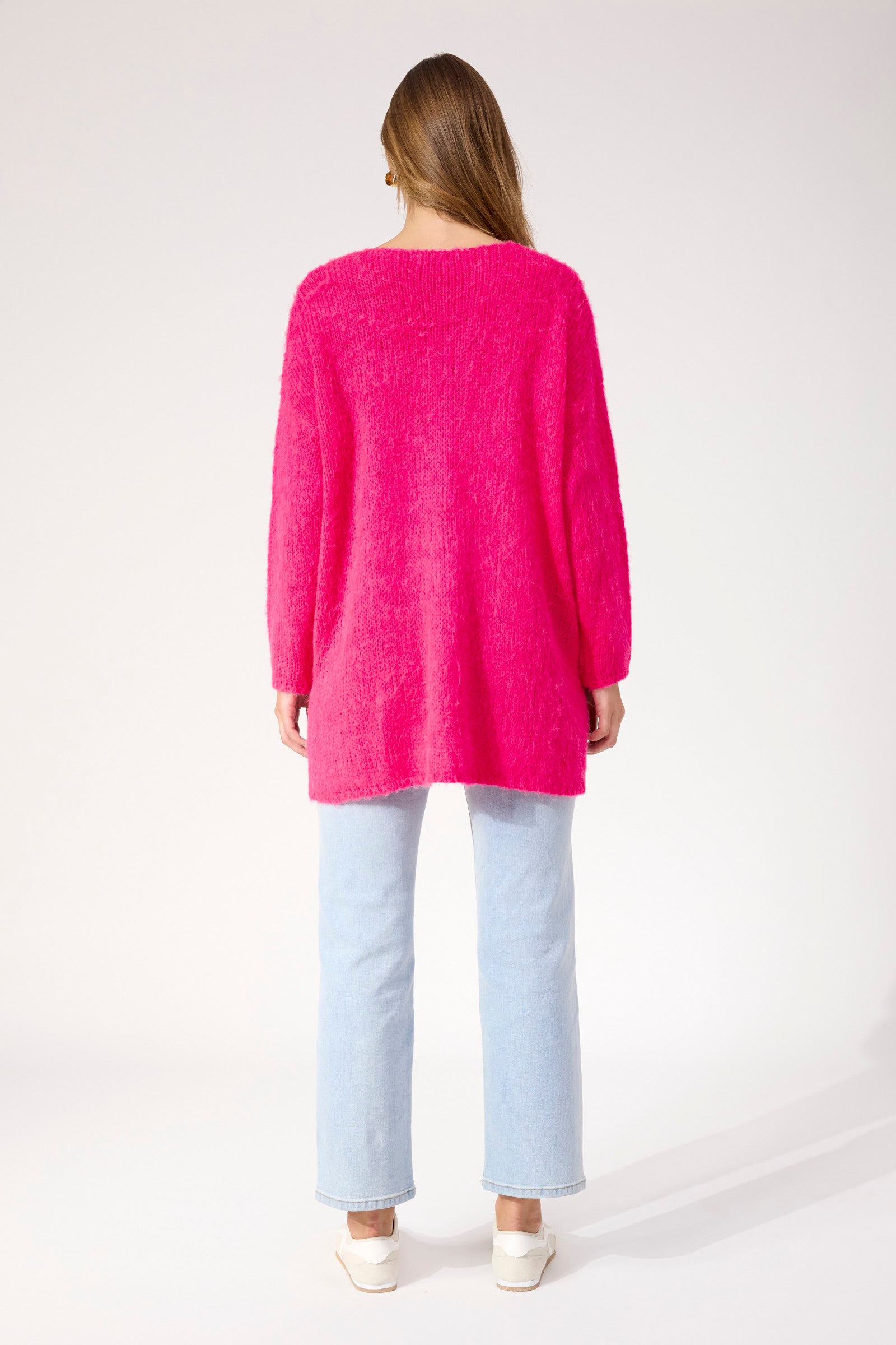 Lyon Relaxed Jumper - Hot Pink