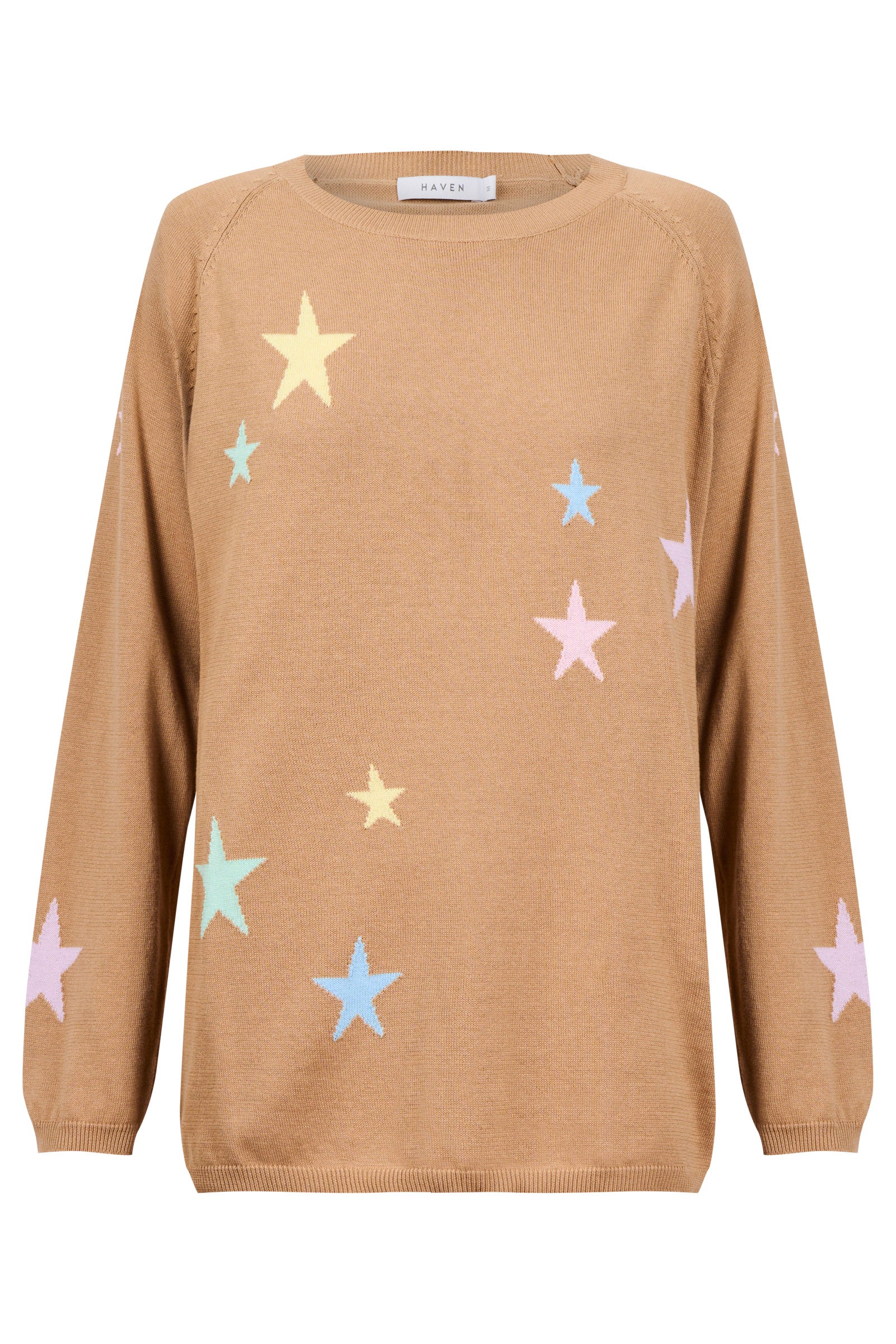 Vermont Star Crew Jumper - Tan