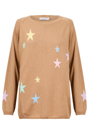 Vermont Star Crew Jumper - Tan