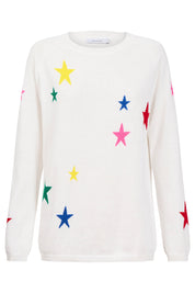 Vermont Star Crew Jumper - White