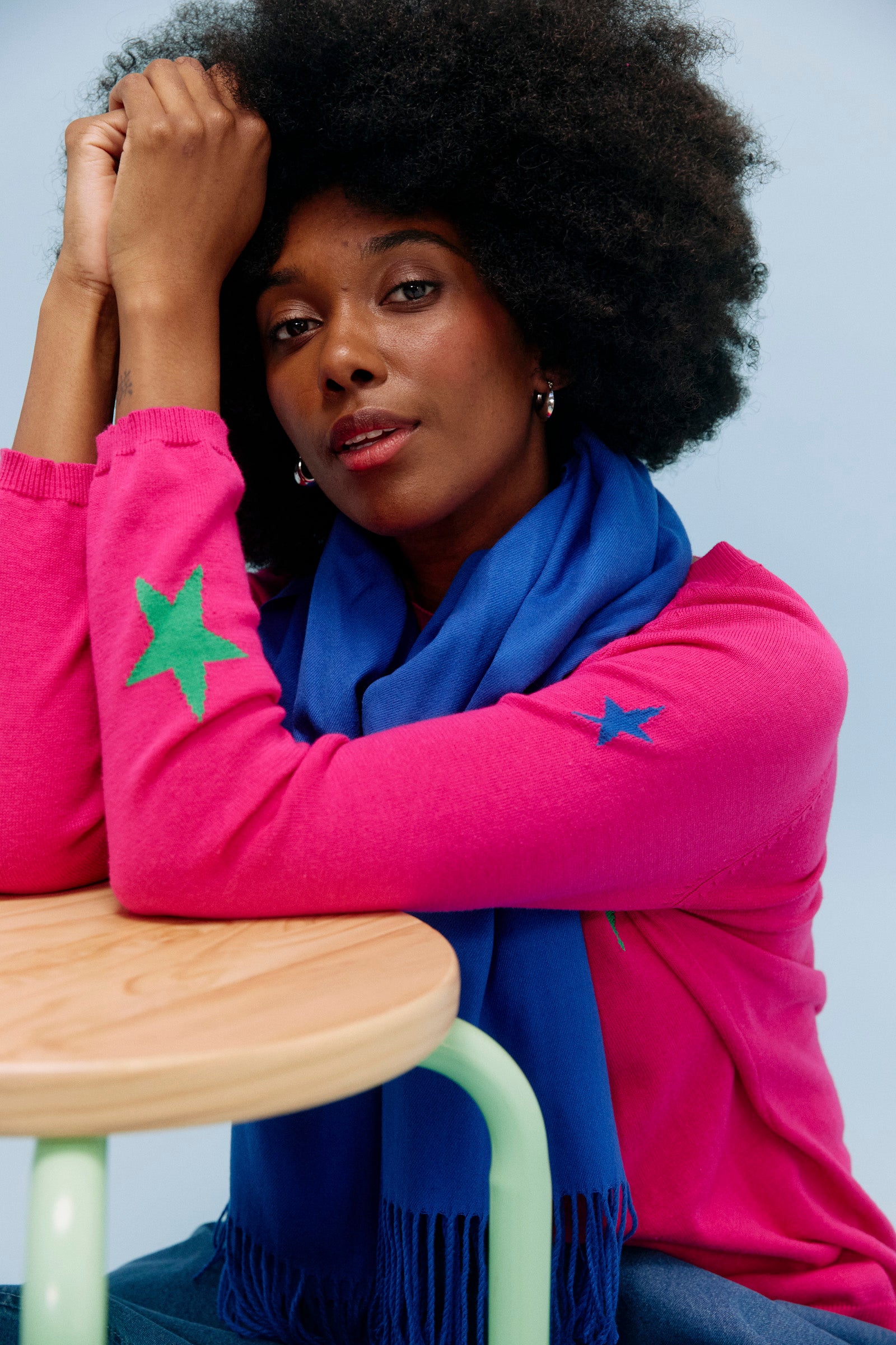 Haven Scarf - Cobalt