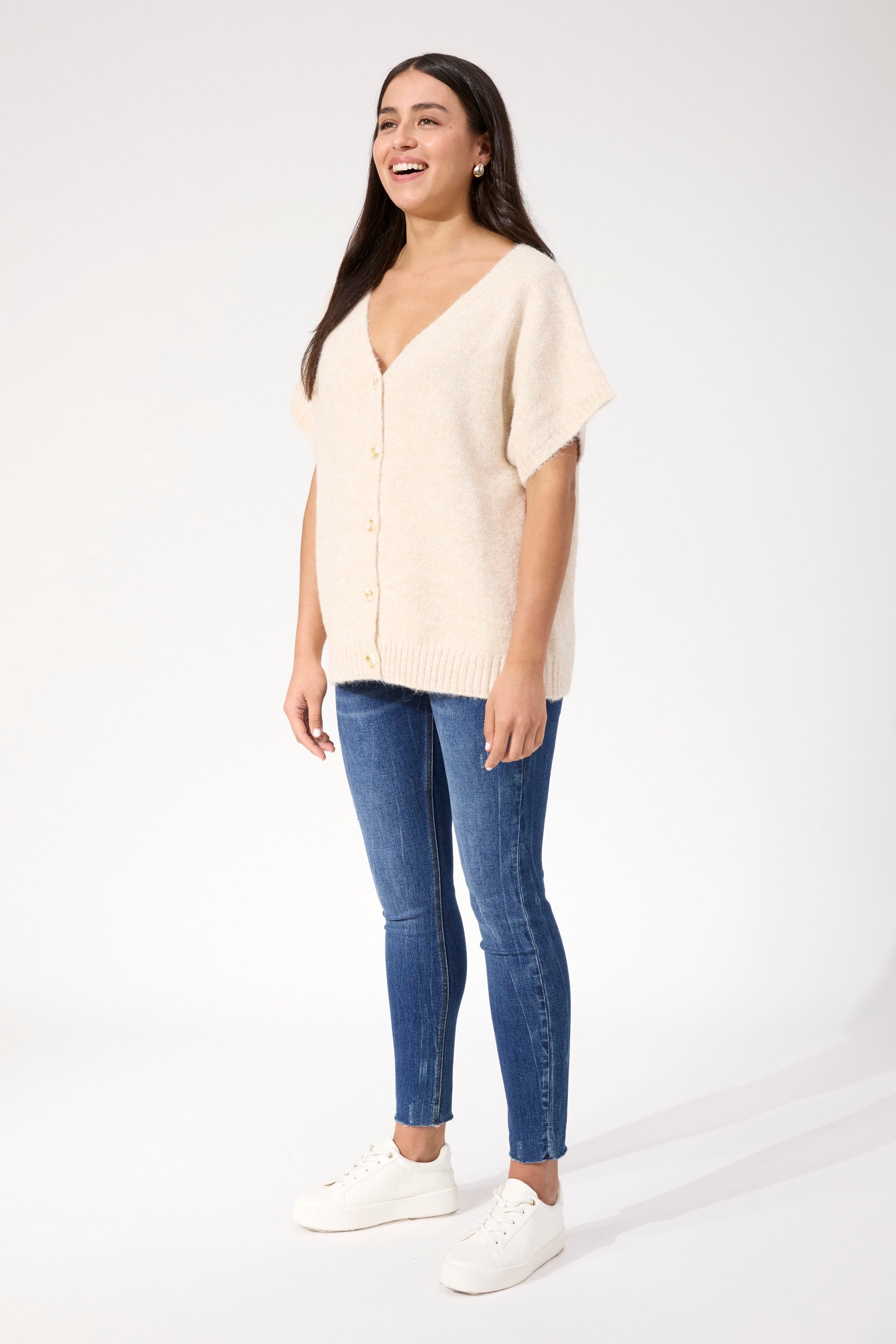 Valenza Knit Vest - Natural