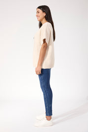 Valenza Knit Vest - Natural